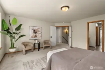 Room for a seating area to relax