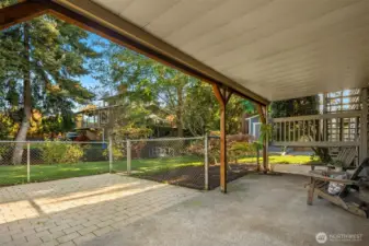 Backyard patio