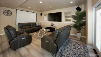 Media room in lower level! Great room for family gatherings and games