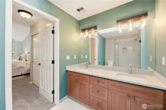 New light fixture, sink and countertop