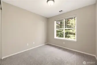2nd bedroom with greenbelt views