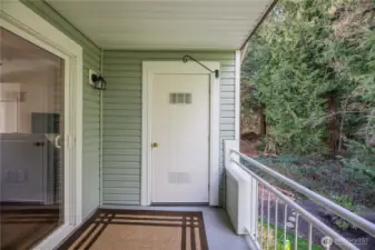 Storage closet - water heater located inside