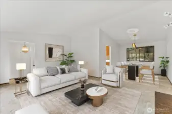 Main livingroom digitally staged