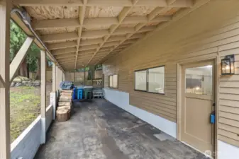 Additional covered carport