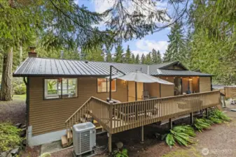 Private deck in your own secluded wilderness.