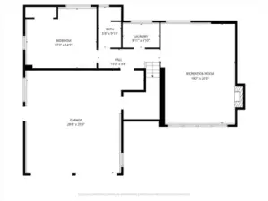 Lower level floorplan