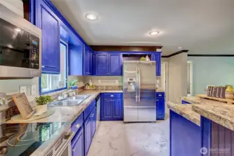 Main House Kitchen with Stainless Steel Appliances