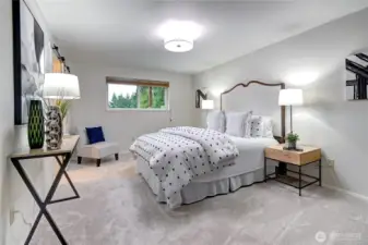 Lower level primary suite