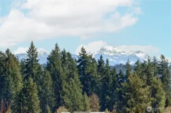 Views of the mountains on clear days