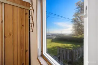 The views from this bedroom are incredible!