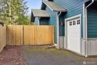 Separate golf cart door with opener.