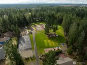Tennis, Pickleball, playground, basketball courts, horseshoes, picnic areas, community gardens, and more!