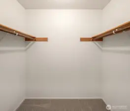Primary walk-in closet