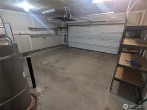 Garage with electric opener