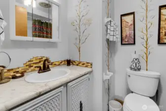 En-suite bathroom with shower!