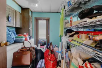 Utility room with washer and dryer