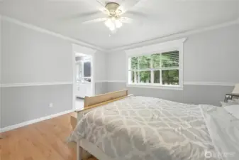 Attached updated custom bathroom