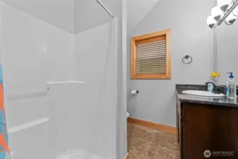 3/4 bathroom on first floor.