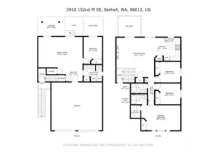 Smart two-level layout—about 1,998 SF—designed for easy living and great separation of space.