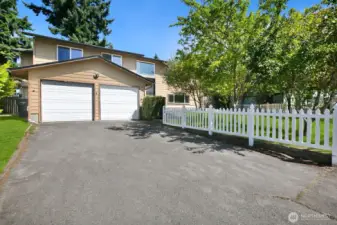 2 car garage with heated shop. RV Parking