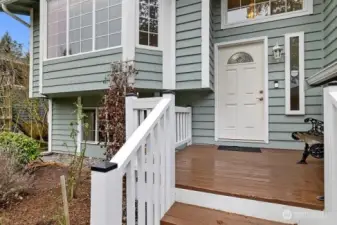 Spacious front porch