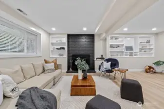 Recreation/media room lower level