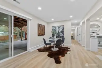 Gaming area possibly add second kitchen?