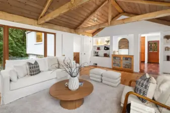 Courtyard off of the living room.