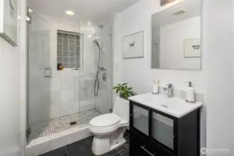 Updated bathroom off primary.