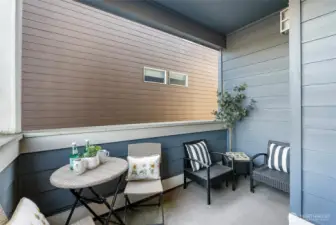 Enjoy your front deck.