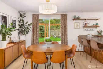 Patio doors lead onto a huge trex deck from the living area - perfect for transitioning to al fresco dining.