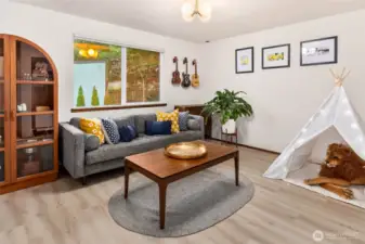 This is the 5th bedroom that also doubles up as a second family room on the main floor.