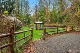 Backyard to coral area