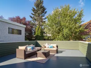 Large deck over garage