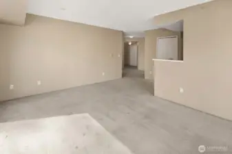 View from living room towards entry.