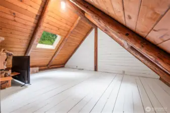 Loft above bedroom