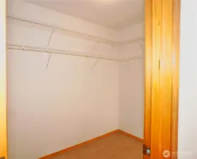 Primary walk in closet