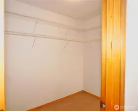 Primary walk in closet