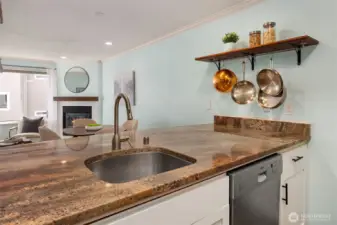 Ample Counter Space and Dishwasher