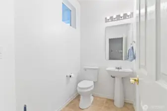 Half bathroom downstairs