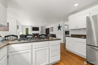 Gas cooktop.