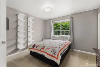 Another bedroom off the hallway upstairs.