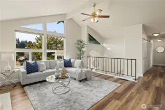 Light filled Family Room on Upper level~