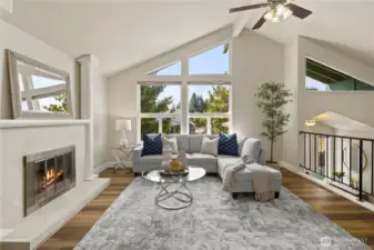 Wood burning Fireplace!