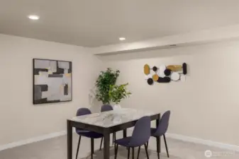 Downstairs dinning room