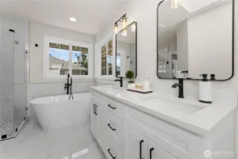 Enjoy your spa primary bathroom