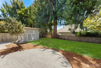 Concrete patio