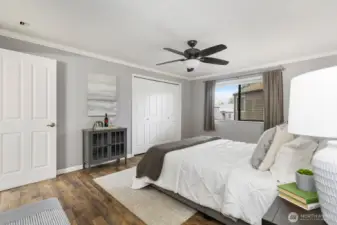 Large closet in primary bedroom