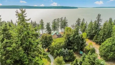 Situated on 0.815 of an acre, the property has room to store your boat, is complete with a storage shed and looks out over the water.  Welcome home.