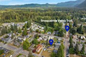 Popular Snoqualmie Valley Trail entrance is just steps from your front door!